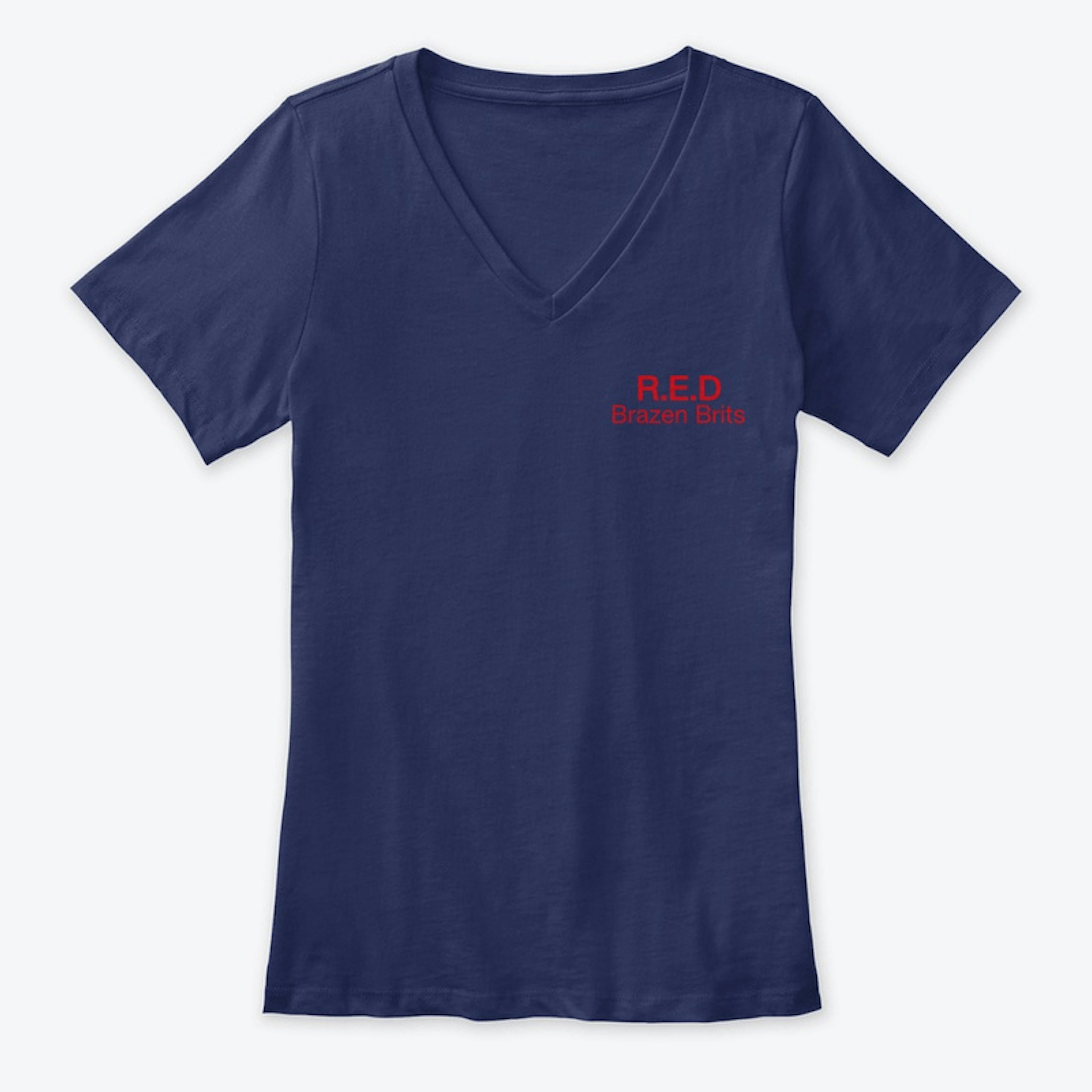 Womens V Neck RED ROUTE 66